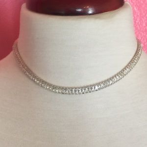 Monet Rhinestones choker necklace